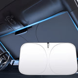 Load image into Gallery viewer, Portable Car Sunshade Protective Curtains, High-Quality Fabric, Easy to Fold And Store, Flexible Sun Visors, Car Front Windshield Sunshade Covers, Fashionable Car Accessories, Sleek Design