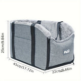Load image into Gallery viewer, PETFANGFANG Cozy Pet Car Seat - Portable Dog &amp; Cat Travel Bag with Secure Buckle Closure, Polyester Material for Small to Medium Pets
