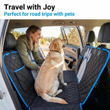 Load image into Gallery viewer, Pet Dog Seat Cover, Hammock-Style Design, Anti-Slip, Durable And Soft Rear Seat Cover for Pets. Made of Thickened 600D Heavy-Duty Fabric, This Pet Car Mat Fits Sedans, Trucks, And Suvs. It Is an Open Mesh Dog Car Seat Cushion