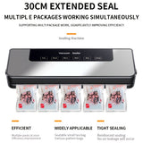 Load image into Gallery viewer, Electric Automatic Vacuum Sealer with 55pcs Pouches, Dry/Wet Dual Mode, Compact Machine, Easy to Disassemble And Clean, Keeping Meat, Vegetables, Fruits, Grains Fresh, Without Battery