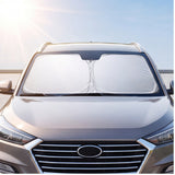 Load image into Gallery viewer, Portable Car Sunshade Protective Curtains, High-Quality Fabric, Easy to Fold And Store, Flexible Sun Visors, Car Front Windshield Sunshade Covers, Fashionable Car Accessories, Sleek Design