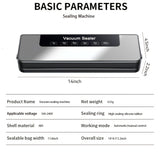 Load image into Gallery viewer, Electric Automatic Vacuum Sealer with 55pcs Pouches, Dry/Wet Dual Mode, Compact Machine, Easy to Disassemble And Clean, Keeping Meat, Vegetables, Fruits, Grains Fresh, Without Battery