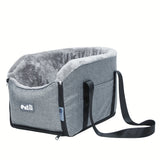 Load image into Gallery viewer, PETFANGFANG Cozy Pet Car Seat - Portable Dog &amp; Cat Travel Bag with Secure Buckle Closure, Polyester Material for Small to Medium Pets