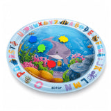 Load image into Gallery viewer, BDTGP Pet Water Play Mat for Cats And Dogs, Inflatable Ocean-Themed Toy with Floating Shapes, Indoor And Shaded Outdoor Activity Mat, Without Battery