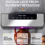 Load image into Gallery viewer, Electric Automatic Vacuum Sealer with 55pcs Pouches, Dry/Wet Dual Mode, Compact Machine, Easy to Disassemble And Clean, Keeping Meat, Vegetables, Fruits, Grains Fresh, Without Battery