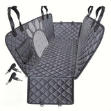 Load image into Gallery viewer, Pet Dog Seat Cover, Hammock-Style Design, Anti-Slip, Durable And Soft Rear Seat Cover for Pets. Made of Thickened 600D Heavy-Duty Fabric, This Pet Car Mat Fits Sedans, Trucks, And Suvs. It Is an Open Mesh Dog Car Seat Cushion