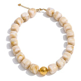 Load image into Gallery viewer, Yhpup Hot Style Handmade Jewelry Acrylic Resin Beads Chain Necklace Bracelet Stainless Steel Spring Summer Statement Accessories