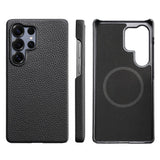 Load image into Gallery viewer, for Magsafe Case for Samsung Galaxy S26 S24 S25 Ultra Plus Natural Cowhide Leather Magnetic Protector Luxury Phone Back Cover