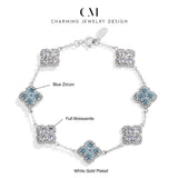 Load image into Gallery viewer, CHARMING Sparkling S925 Silver Top Quality Round Cut Moissanite Diamond Bracelet For Women Engagement Wedding Party Jewelry Gift