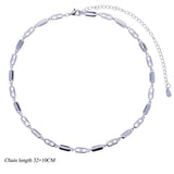 Load image into Gallery viewer, High Quality Geometric 5A CZ Tennis Chain Luxury Long Y Lariat Necklace For Women Fashion Rectangle Charm Choker Jewelry 2026