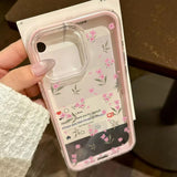 Load image into Gallery viewer, 2 in 1 Candy Color Phone Case For iPhone 11 16 17 Pro Max 13 15 14 12 17 Air 17promax Soft TPU Transparent Flower Funda Cover