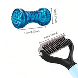 Load image into Gallery viewer, Professional Pet Cat Hair Removal Comb Brush Cat Dog Grooming Shedding Tools Double Sided Pet Grooming Comb for Pet Care