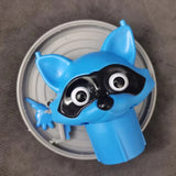 Load image into Gallery viewer, Cute Raccoon Toilet Paper Holder Playful Bathroom Decor With Trash Can Lid Cover Unique Gift Idea Funny Home Accessory