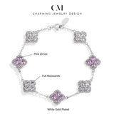 Load image into Gallery viewer, CHARMING Sparkling S925 Silver Top Quality Round Cut Moissanite Diamond Bracelet For Women Engagement Wedding Party Jewelry Gift