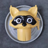 Load image into Gallery viewer, Cute Raccoon Toilet Paper Holder Playful Bathroom Decor With Trash Can Lid Cover Unique Gift Idea Funny Home Accessory