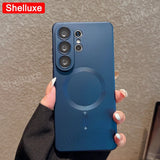Load image into Gallery viewer, Luxury For Magsafe Magnetic Soft TPU Case Shelluxe For Samsung Galaxy S26 S25 EDGE S24 S23 S22 Ultra S21 Plus S20 FE Phone Cover