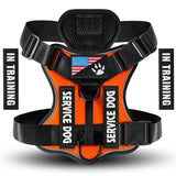 Load image into Gallery viewer, Oxford Working Dog Harness Reflective Medium Large Dog Vest Harness with 5 PCS Patches WD Harness Pet Dog Accessories