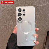 Load image into Gallery viewer, Luxury For Magsafe Magnetic Soft TPU Case Shelluxe For Samsung Galaxy S26 S25 EDGE S24 S23 S22 Ultra S21 Plus S20 FE Phone Cover