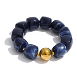 Load image into Gallery viewer, Yhpup Hot Style Handmade Jewelry Acrylic Resin Beads Chain Necklace Bracelet Stainless Steel Spring Summer Statement Accessories