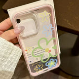 Load image into Gallery viewer, 2 in 1 Candy Color Phone Case For iPhone 11 16 17 Pro Max 13 15 14 12 17 Air 17promax Soft TPU Transparent Flower Funda Cover