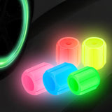 Load image into Gallery viewer, 4pcs 6 Colors Luminous Tire Valve Caps Car Motorcycle Glowing Valve Cover Tire Valve Caps Car Accessories Auto Accessoires