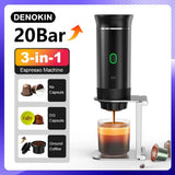 Load image into Gallery viewer, Wireless Electric Portable Espresso Coffee Machine for Car &amp; Home Camping Coffee Maker 3-in-1 Capsule Powder Travel Coffee Maker