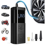 Load image into Gallery viewer, Portable Car Air Compressor 3X Faster 150PSI Cordless Tire Inflator Pump with Digital Gauge for Car Motorcycle Bike Air Pump