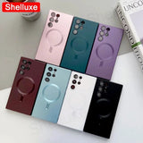 Load image into Gallery viewer, Luxury For Magsafe Magnetic Soft TPU Case Shelluxe For Samsung Galaxy S26 S25 EDGE S24 S23 S22 Ultra S21 Plus S20 FE Phone Cover