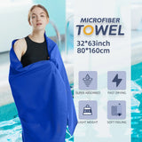 Load image into Gallery viewer, Microfiber Towel Quick Dry Towel Travel Towel Sports Towel Beach Towel Sandproof Soft Light Towel For Swim, Yoga, Gym