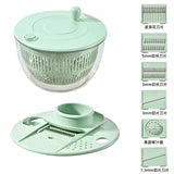 Load image into Gallery viewer, Multi-Functional Vegetable Salad Dehydrator Vegetable Cutter Household Cucumber and Potato Slices Drain Basket Fruit Drain Water