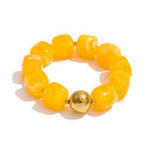 Load image into Gallery viewer, Yhpup Hot Style Handmade Jewelry Acrylic Resin Beads Chain Necklace Bracelet Stainless Steel Spring Summer Statement Accessories
