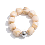 Load image into Gallery viewer, Yhpup Hot Style Handmade Jewelry Acrylic Resin Beads Chain Necklace Bracelet Stainless Steel Spring Summer Statement Accessories