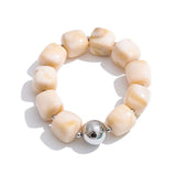 Load image into Gallery viewer, Yhpup Hot Style Handmade Jewelry Acrylic Resin Beads Chain Necklace Bracelet Stainless Steel Spring Summer Statement Accessories