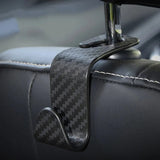 Load image into Gallery viewer, Universal Car Seat Headrest Hanger 4 Pack Carbon Fiber Pattern Back Seat Storage Hook Handbag Clothes Holder Vehicle Interior Pa