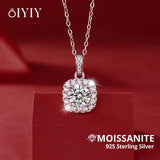 Load image into Gallery viewer, OIYIY Moissanite Necklace for Women 925 Sterling Silver D VVS1 GRA Certified Lab Grown Diamond Pendant Luxury Fine Jewelry Gift