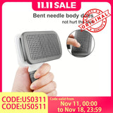 Load image into Gallery viewer, 2-in-1 Pet Grooming Brush - Massaging Deshedder with Easy Cleanup
