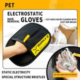Load image into Gallery viewer, Pet Hair Remover Gloves Electrostatic for Cats Dogs, Reusable Washable Grooming Glove with 2-in-1 Lint Roller Brush - Safe Non-T