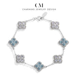 Load image into Gallery viewer, CHARMING Sparkling S925 Silver Top Quality Round Cut Moissanite Diamond Bracelet For Women Engagement Wedding Party Jewelry Gift