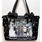 Load image into Gallery viewer, New Japanese Cute Sweet Ribbon Ita Bag Lolita Girls Transparent Handbags Fashion Large Capacity Tote Bag Aesthetic Shoulder Bags