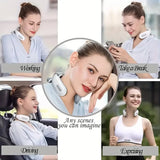 Load image into Gallery viewer, Portable 4D Electric Neck &amp; Shoulder Massager USB Rechargeable Heating Hot Pressing Magnetic Pulse Neck Massage Instrument