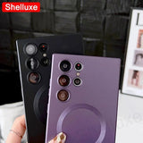 Load image into Gallery viewer, Luxury For Magsafe Magnetic Soft TPU Case Shelluxe For Samsung Galaxy S26 S25 EDGE S24 S23 S22 Ultra S21 Plus S20 FE Phone Cover