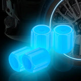 Load image into Gallery viewer, 4pcs 6 Colors Luminous Tire Valve Caps Car Motorcycle Glowing Valve Cover Tire Valve Caps Car Accessories Auto Accessoires