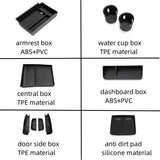 Load image into Gallery viewer, Smabee for Xpeng G6 2023 2024 Car Central Storage Box Cup Holder Dashboard Tray Interior Accessories Organizer Tidying Black