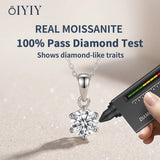 Load image into Gallery viewer, OIYIY 1-3ct Moissanite Necklace 925 Sterling Silver VVS1 GRA Certified Lab Grown Diamond Pendant Luxury Fine Jewelry Gift