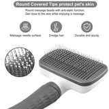 Load image into Gallery viewer, 2-in-1 Pet Grooming Brush - Massaging Deshedder with Easy Cleanup