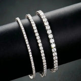 Load image into Gallery viewer, Junsun 3mm to 6.5mm D Color VVS1 Moissanite Tennis Bracelet for Women Men S925 Sterling Silver Fine Jewelry for Wife Husband