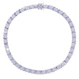 Load image into Gallery viewer, Geometric Moon Shaped Bling Cz Charm Link Chain High Polished Shiny Gold Color Metal Bracelet Necklace Fashion Women Jewelry