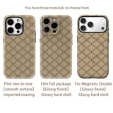 Load image into Gallery viewer, GG Monogram For Magnetic Phone Case for IPhone 17 16 15 14 13 Pro Max Plus Single Double-layer tough Case
