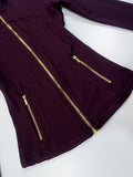 Load image into Gallery viewer, Gold zipper jacket and yoga pants set, sportswear, quick-dry and breathable, slimming and lightweight, tight-fitting