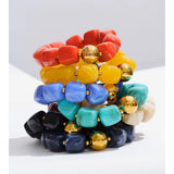 Load image into Gallery viewer, Yhpup Hot Style Handmade Jewelry Acrylic Resin Beads Chain Necklace Bracelet Stainless Steel Spring Summer Statement Accessories